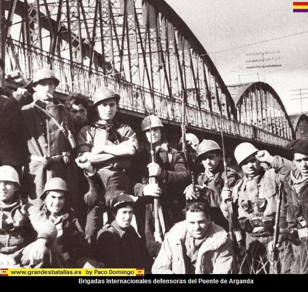 tropas defensoras del puente de arganda